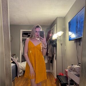 Orange sun dress